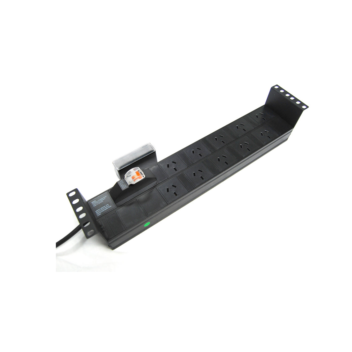 PowerShield Horizontal PDU with 10A Aus Input plug, 10 x ANZ 10Amp outlets, 2U, circuit breaker, efficient power distribution, RPR-10HMCB