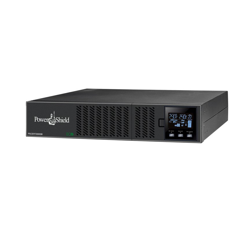 PowerShield Centurion RT 2000VA short base UPS with Rail Kit Bundle (PSCERT2000SB, PSRK), compact and efficient power backup, PS2KSR2U