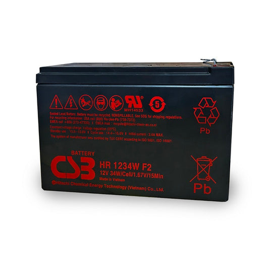 PowerShield 12V 9AH Battery, 3-5 Year Design Life, compatible with all PowerShield UPS models, reliable power source, PSB12-9