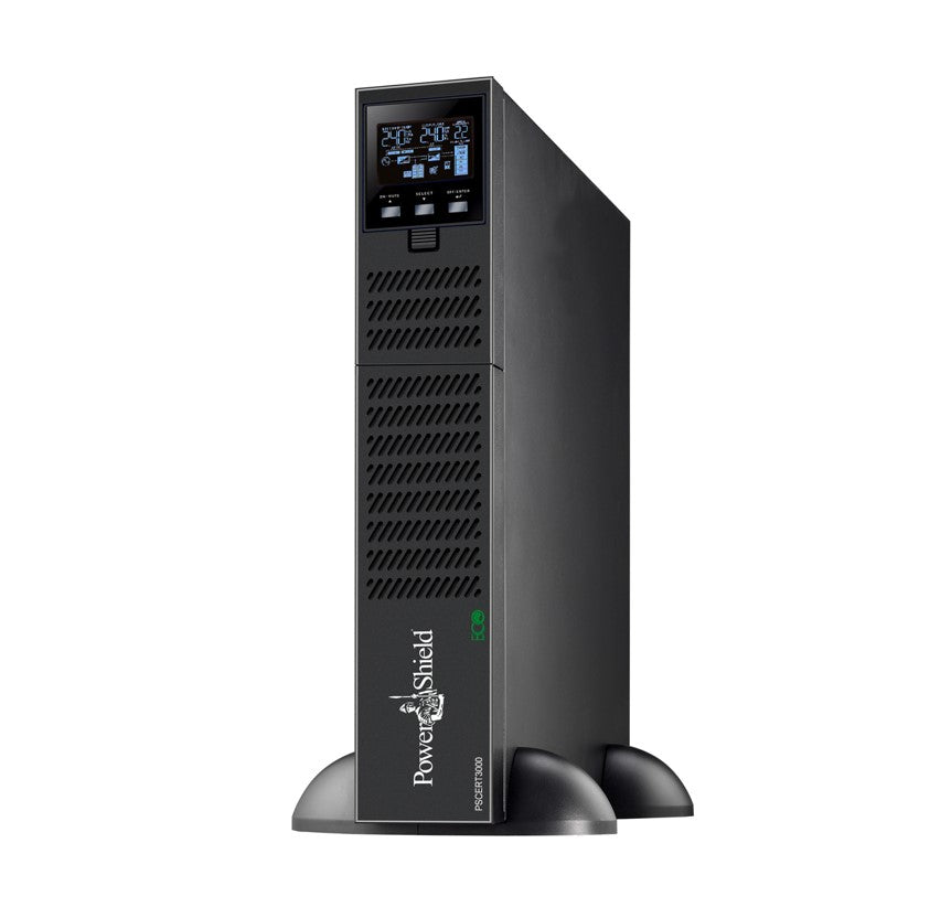 PowerShield Centurion RT 3000VA/2700W - 15Amp, True Online Double Conversion Rack/Tower UPS, 2 AUS sockets, 10A, C13 x 5, 16A, C19 x1, 2-year warranty, PSCERT3000