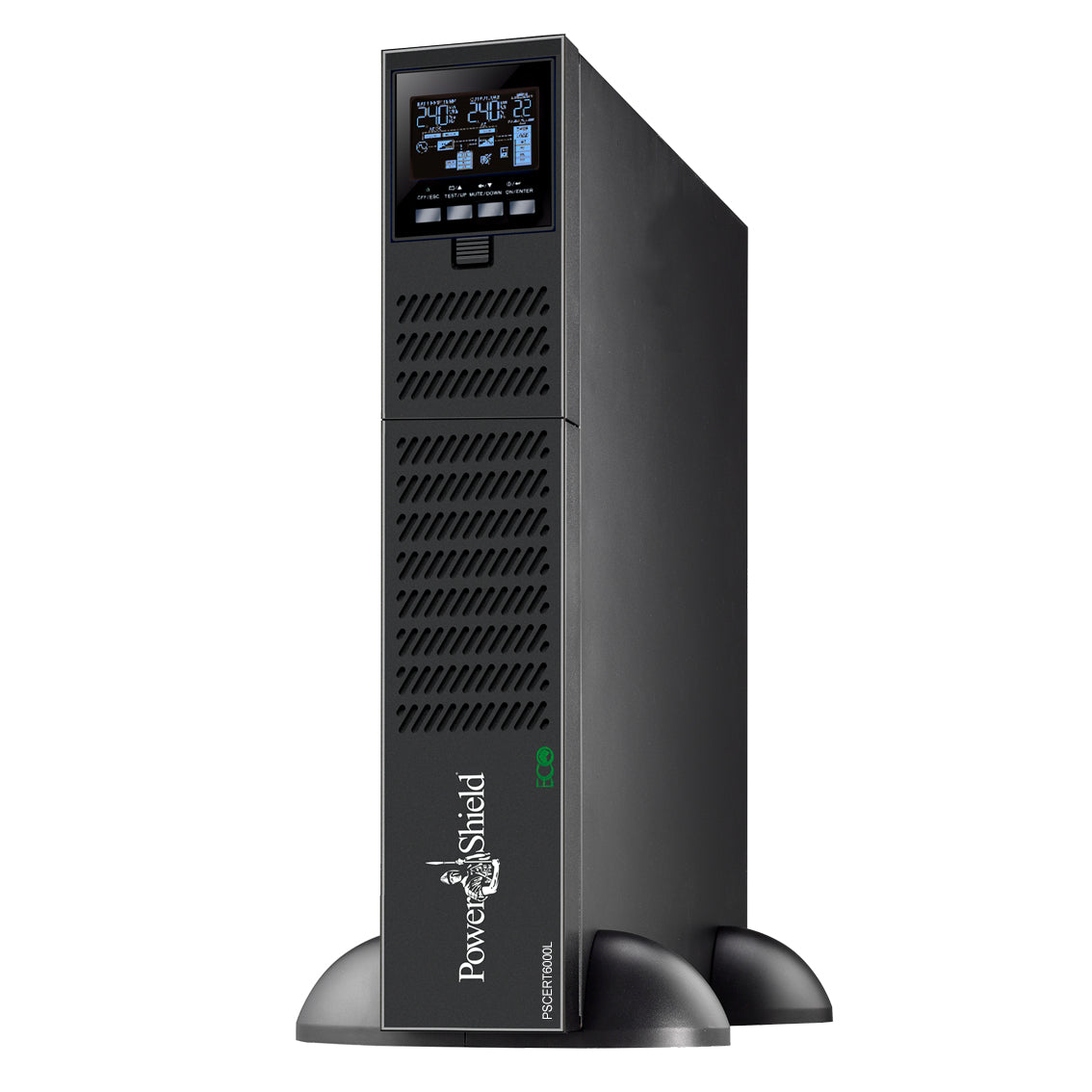 PowerShield Centurion RT 6000VA/6000W Long Run Model True On-Line, Double Conversion UPS, Hard wired terminal input/output, requires ext battery, PSCERT6000L