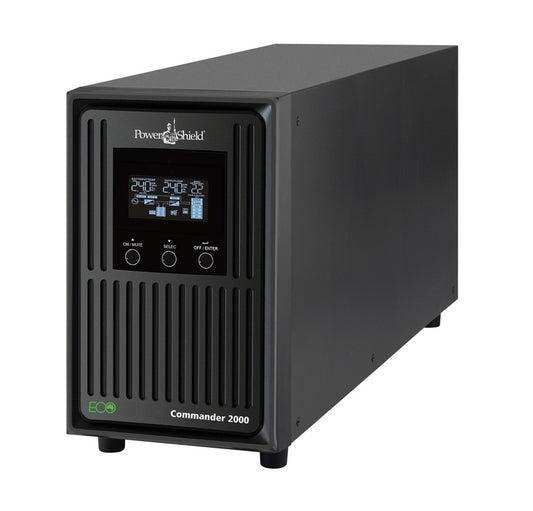 PowerShield Commander 2000VA/1800W - 10Amp, Line Interactive Pure Sine Wave Tower UPS with AVR, 2 AUS sockets, 10A, C13 x 3, 2-year warranty, PSCM2000