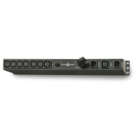 PowerShield Rack Mount Bypass Switch Plus Hot Swap PDU for 1 & 2kVA, 1U, 10Amp Input, ensures uninterrupted power during maintenance, PSMBS2K