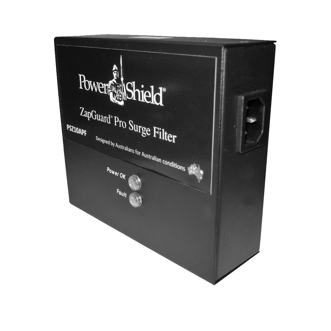 PowerShield 10 Amp Surge Filter, protects sensitive equipment from power surges, ensuring reliable operation and longevity, PSZ10APF