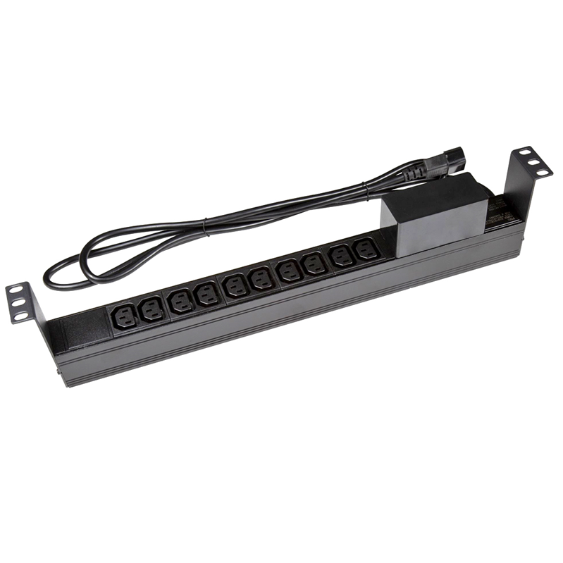 PowerShield Horizontal PDU with IEC C14 Input, 10 x C13 outlets, provides reliable power distribution for horizontal installations, RPR-IEC-10A10H