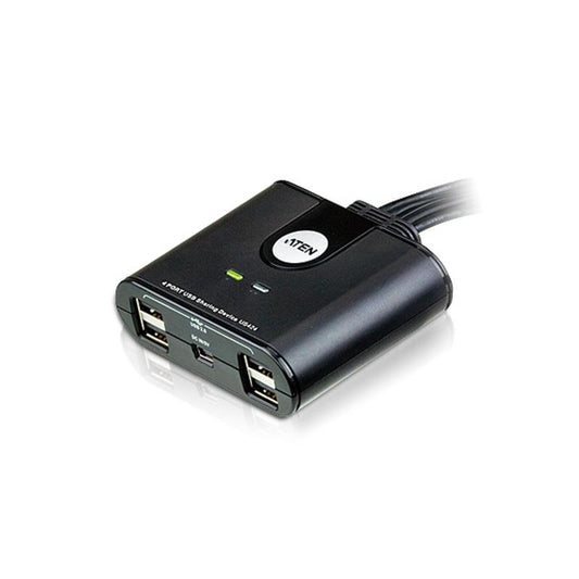 Aten Peripheral Switch 4x4 USB 2.0, 4x PC, 4x USB 2.0 Ports, Remote Port Selector, Plug and Play, Hot Pluggable, US424-AT