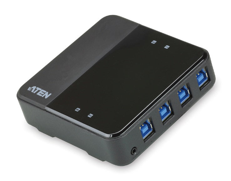Aten Peripheral Switch 4x4 USB 3.1 Gen1, 4x PC, 4x USB 3.1 Gen1 Ports, Remote Port Selector, Plug and Play, US434-AT