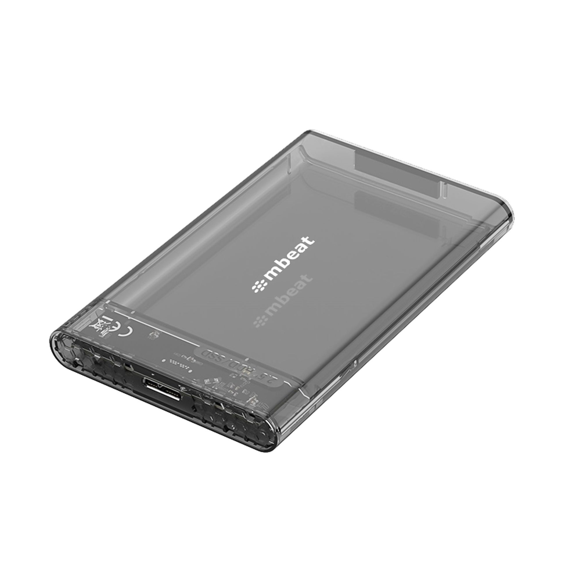 mbeat A1 See-Through Tool Free USB 3.0 2.5' SATA HDD Enclosure - Black USB Port: USB 3.0 Data Speed: Maximum up to 5Gbps Product Weight: 53g, MB-HDD-25A1BS