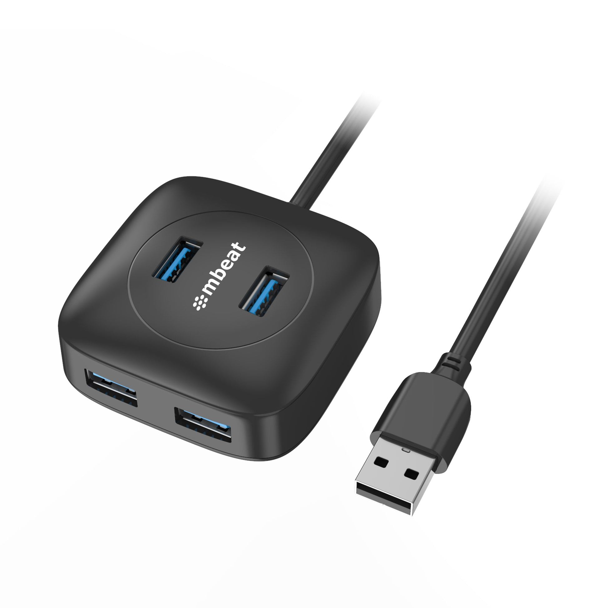 mbeat 4-Port USB 3.0 Hub - High Speed Data Transfer speed: Up to 5Gbps Compatible with USB 2.0/3.0 devices Product Weight: 95g, MB-U3H-01K