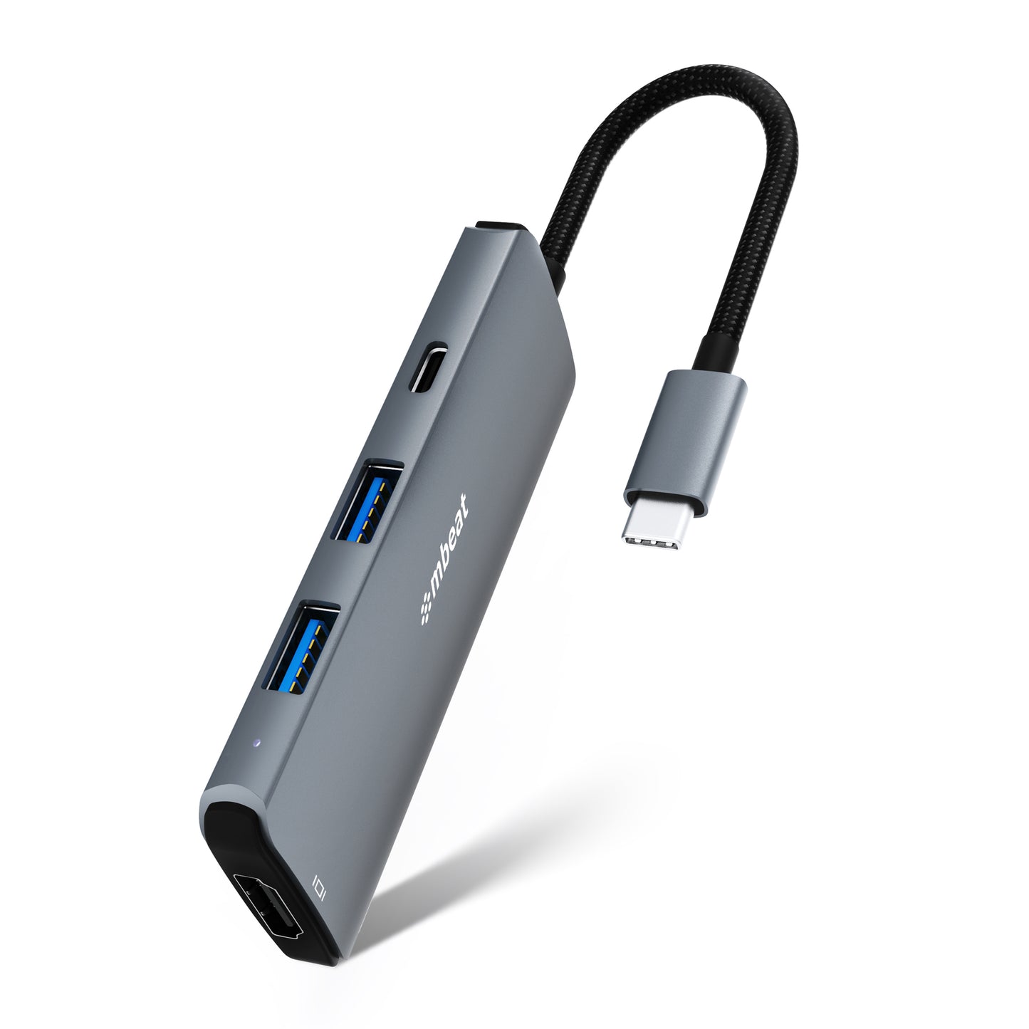 mbeat Elite 7-in-1 Multifunction USB-C 3.2 Hub with 8K HDMI 100W Pass Through - 1x HDMI, 2x USB-A 1x USB-C, 1x USB-C 100W Charging, 1x Micro-SD, MB-UCD32-U7