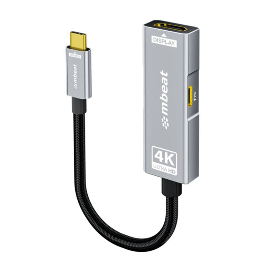 mbeat Tough Link USB-C to HDMI Adapter with 100W PD - Space Grey 5V-20V/5A, 100W PD Up to 4K (3840 x 2160) @60Hz, MB-XAD-PCHD