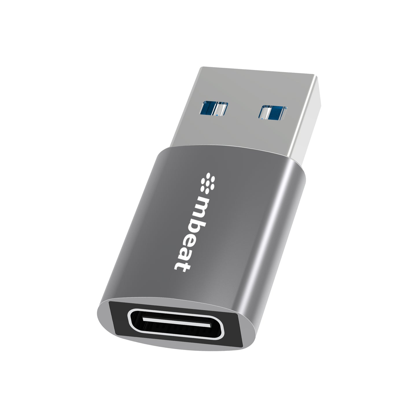 mbeat Elite USB 3.0 (Male) to USB-C (Female) Adapter - Converts USB-C device to Any Computers, Laptops with USB-A port, USB 3.0 5Gbps - Space Grey, MB-XAD-U3MCF