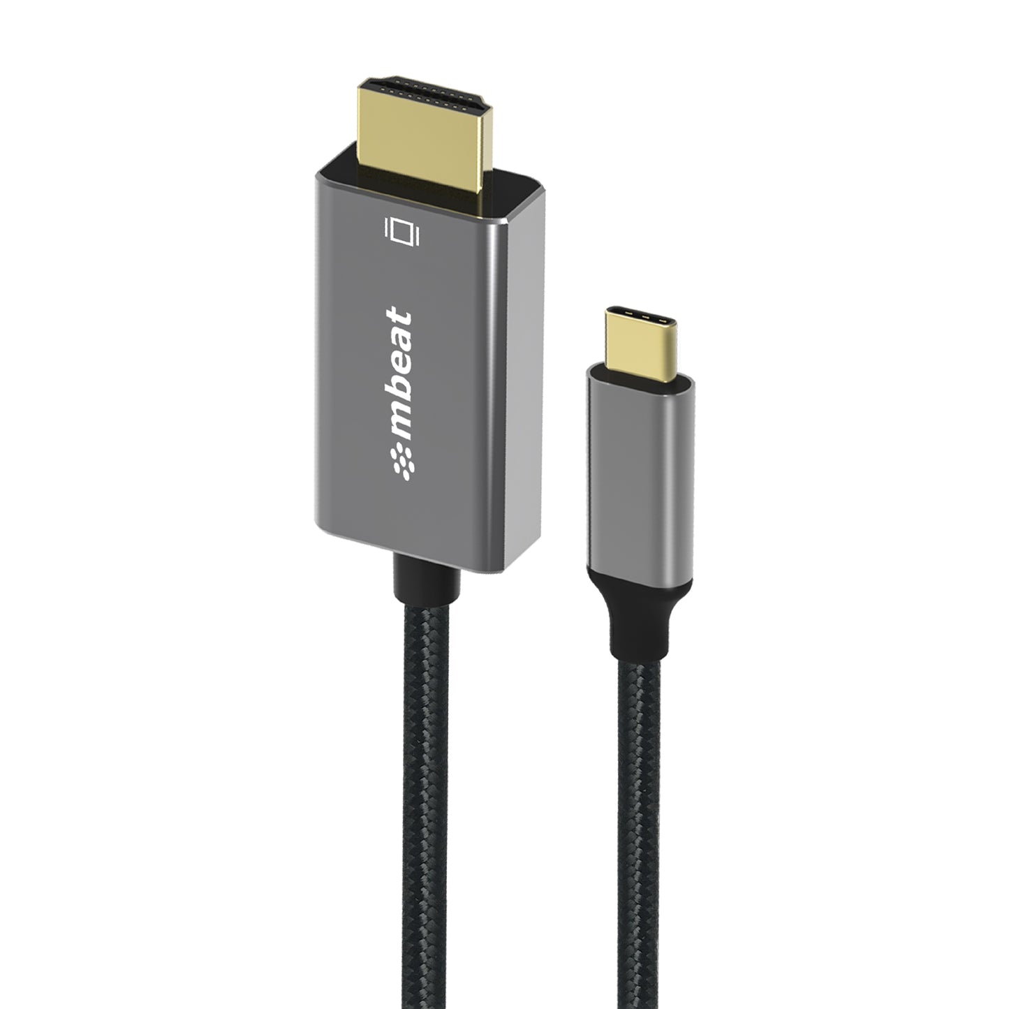 mbeat Tough Link 1.8m 4K USB-C to HDMI Cable - Extend USB-C Laptop, Tablet or Smartphone Video to HDMI Monitor, Projector, HDTV, 4K@60Hz(3840x2160), MB-XCB-CHD18
