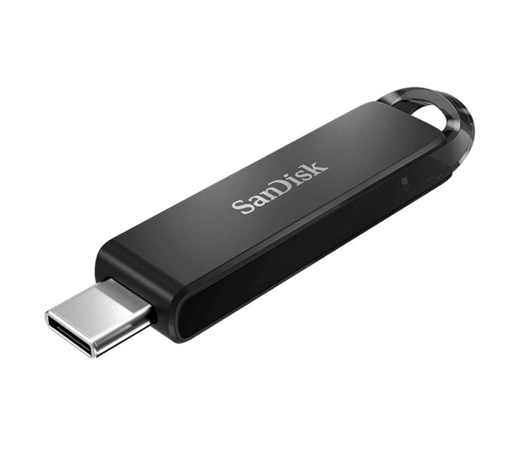 SanDisk Ultra USB Type-C Flash Drive, CZ460 64GB, USB Type C 3.1, Black, Super-thin Retractable, 5Y, SDCZ460-064G-G46