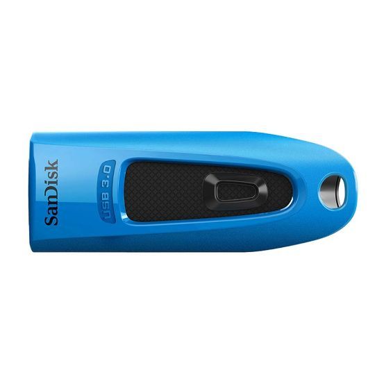 SanDisk Ultra 32GB USB3.0 Flash Drive ~130MB/s Memory Stick Thumb Key Lightweight SecureAccess Password-Protected Retail 5yr BLUE, SDCZ48-032G-U46B