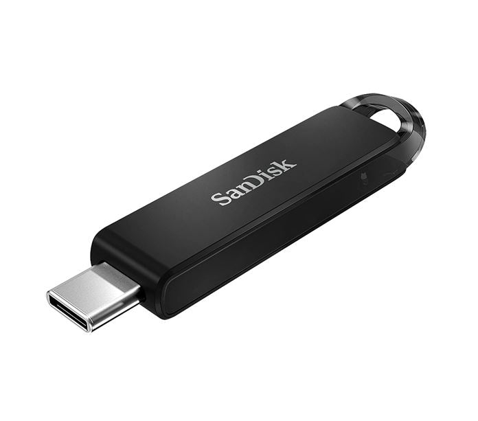 SanDisk Ultra USB Type-C Flash Drive, CZ460 128GB, USB Type C 3.1, Black, Super-thin Retractable, 5Y, SDCZ460-128G-G46