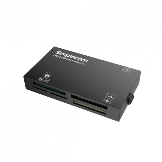 Simplecom CR216 USB 2.0 All in One Memory Card Reader 6 Slot for MS M2 CF XD Micro SD HC SDXC Black, CR216-BLACK
