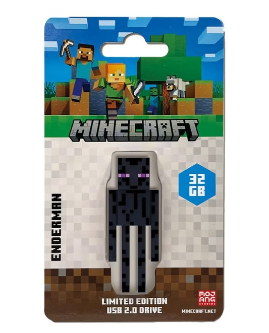 Verbatim Minecraft Enderman, Collector's Edition USB Flash Drive - 32GB - Enderman Retail Pack - Minecraft Movie 2025, 66980