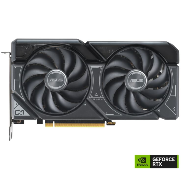 ASUS (SI SKU, Not Retail Packed) ASUS nVidia GeForce DUAL-RTX4060TI-O8G-V2 RTX4060 Ti OC Edition 8GB GDDR6, 2565 MHz Boost Clock, RAM 18 Gbps, 3xDP, 1xHD