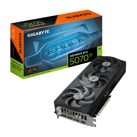 Gigabyte GeForce RTX 5070 Ti EAGLE OC SFF 16G, 2542 MHz, CUDA 8960, 28 Gbps, GDDR7, 256 bit, PCI-E 5.0, PSU 750W, DisplayPort 2.1b x3 HDMI 2.1b x1, GV-N507TEAGLE OC-16GD