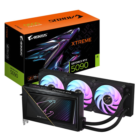 Gigabyte AORUS GeForce RTX 5090 XTREME WATERFORCE 32G, 2655 MHz , CUDA 21760, 28 Gbps, GDDR7, 512 bit, PSU 1000W, DisplayPort 2.1b *3 HDMI 2.1b *1, GV-N5090AORUSX W-32GD