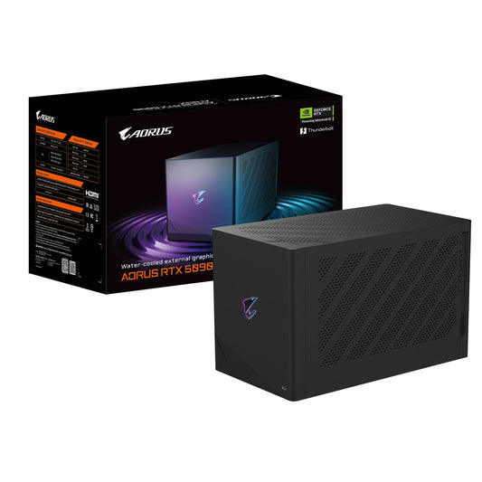 Gigabyte AORUS RTX 5090 AI BOX 32Gb, GDDR7 @28Gbpps, 2407Mhz, 512-bit, 3x DP 2.1, HDMI 2.1, 2x TB5, 3x USB 3.2, LAN, PSU 850W, GV-N5090IXEB-32GD