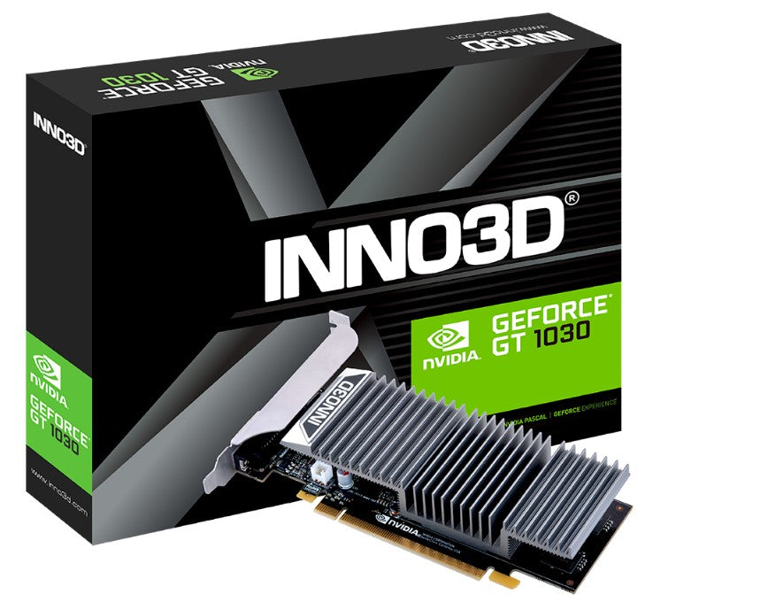 INNO3D nVidia GeForce GT1030 2GB DDR5 1468MHz Boost 167x55mm 2 Slot, N1030-1SDV-E5BL
