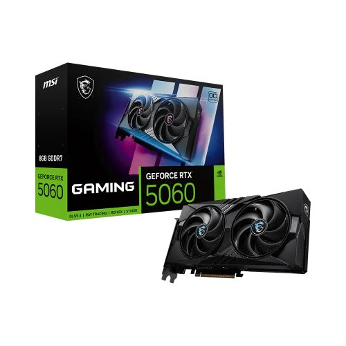 MSI nVidia GeForce RTX 5060 8G GAMING OC, PCI Express Gen 5 x16, Boost: 2625 MHz, CUDA 3840 Units, 8GB GDDR7, . HDMI x 1