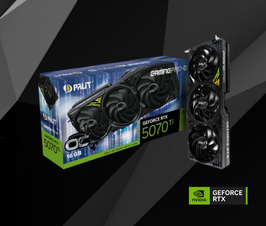 PALIT RTX5070Ti GAMINGPRO-S OC 16GB GDDR7 256bit 3-DP HDMI NE7507TS19T2-GB2031U