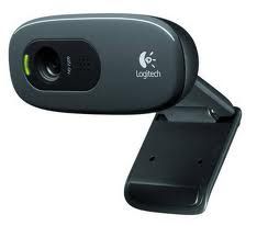 Logitech C270 3MP HD Webcam 720p/30fps, Widescreen Video Calling, Light Correc, Noise-Reduced Mic for Skype, Teams, Hangouts, PC/Laptop/Macbook/Tablet, 960-000584