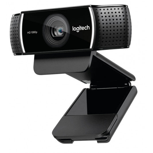 Logitech C922 Pro Stream Full HD Webcam 30fps at 1080p Autofocus Light Correction 2 Stereo Microphones 78° FoV 3mths XSplit License (> 960-001091), 960-001090
