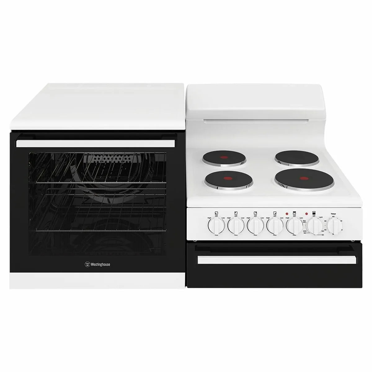 Westinghouse 110cmElevated Electric Oven/Stove WDE132WC-L