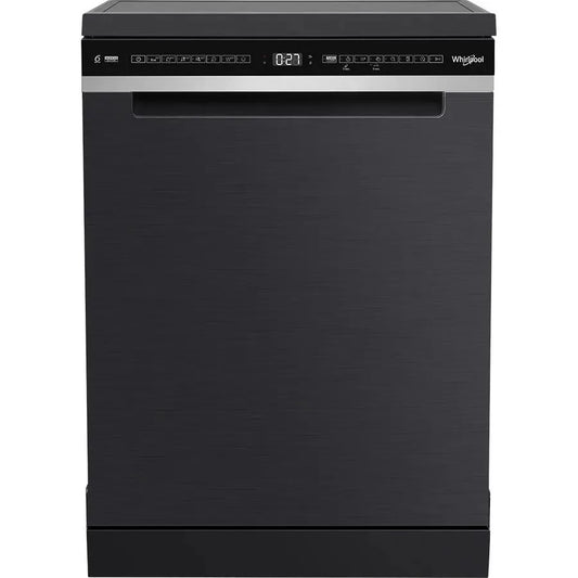Whirlpool 60cm Power Clean Pro 15-Place Freestanding Dishwasher Black - WDFS3L5PBSAU