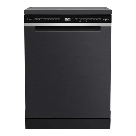 Whirlpool 60cm Maxi-Tub 14-Place Freestanding Dishwasher Black - WDFS3R4NBSAU