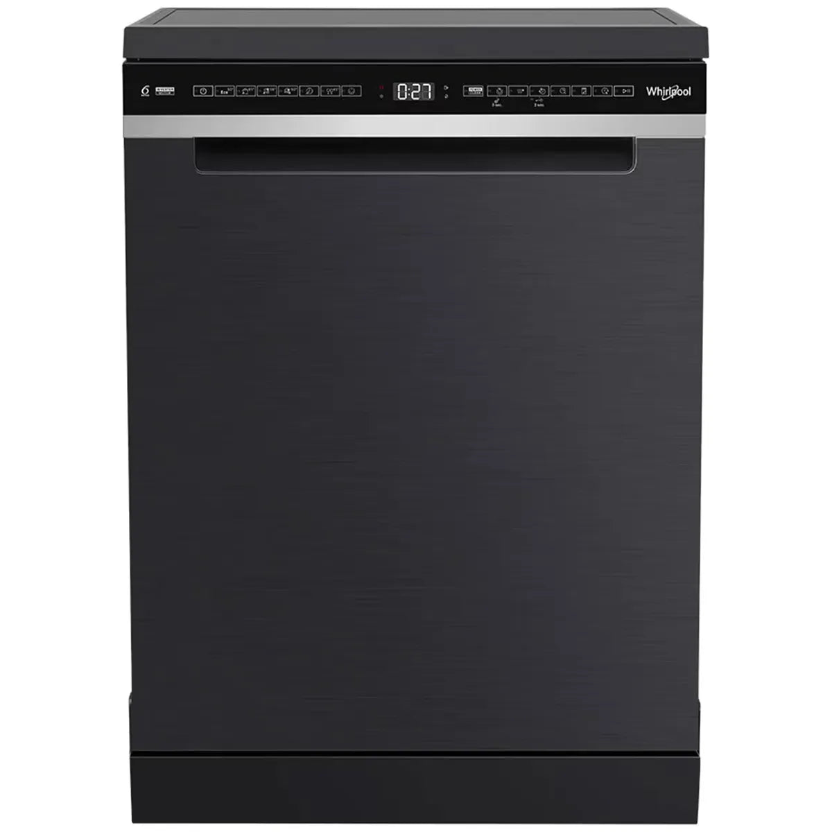 Whirlpool 60cm Power Clean Pro Maxi-Tub 14-Place Freestanding Dishwasher Black - WDFS3R4PBSAU