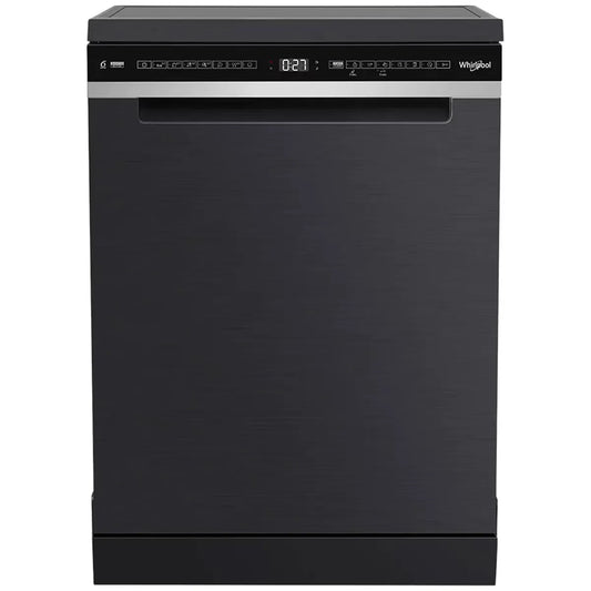 Whirlpool 60cm Power Clean Pro Maxi-Tub 14-Place Freestanding Dishwasher Black - WDFS3R4PBSAU