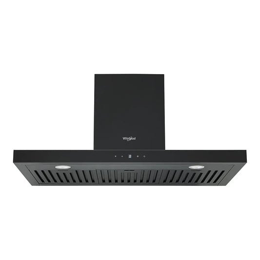 Whirlpool 90cm Auto Clean T-Box Canopy Rangehood Black - WT9BTABC