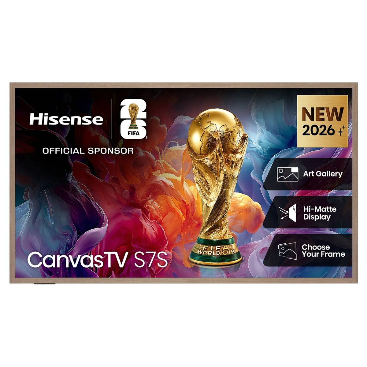 Hisense 75 Inch S7S Hi-QLED 4K CanvasTV 75S7SAU front view